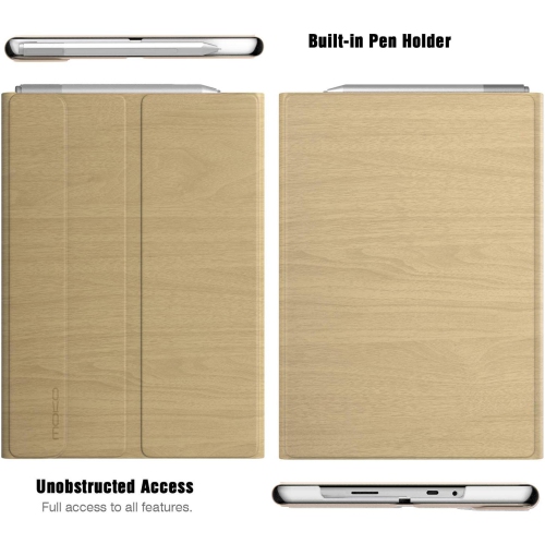 Microsoft Surface Go, Ultra Lightweight Portfolio Business Cover w/Pen Holder for Microsoft Surface Go 10 Inch 2018 Tablet