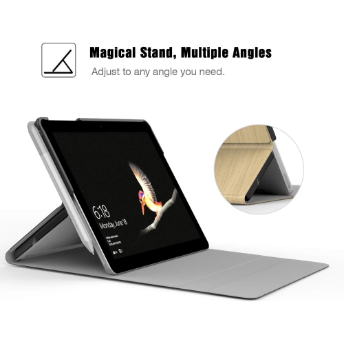 Microsoft Surface Go, Ultra Lightweight Portfolio Business Cover w/Pen Holder for Microsoft Surface Go 10 Inch 2018 Tablet