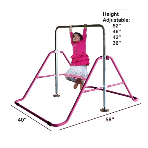 X Factor Kids Jungle Gym Playground Set 3 in 1 Swing, Trapeze Rings Monkey Bars Expandable Junior Training Bar Foldable