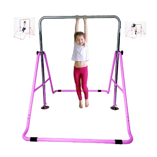X Factor Kids Jungle Gym Playground Set 3 in 1 Swing, Trapeze Rings Monkey Bars Expandable Junior Training Bar Foldable