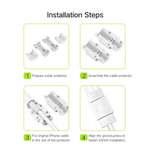 UGREEN Data cable tail protection sleeve Red 6Pcs