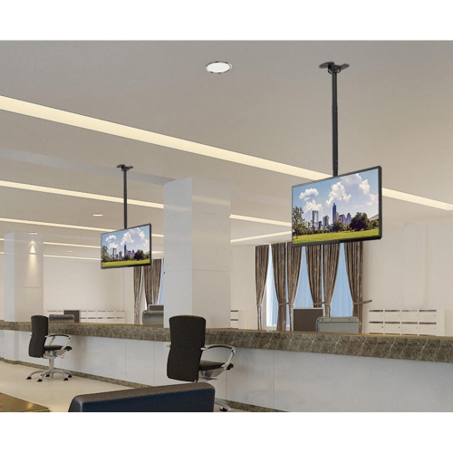 Support de plafond universel pour téléviseur de 37 à 80 po; hauteur réglable; tablette pour téléviseur jusqu'à 110 lb; VESA 600 x 400 mm