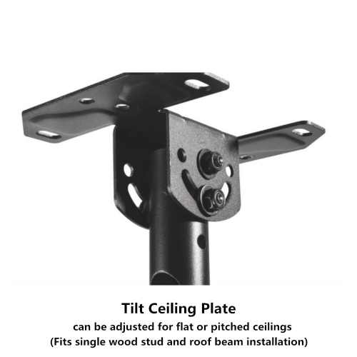 Support de plafond universel pour téléviseur de 37 à 80 po; hauteur réglable; tablette pour téléviseur jusqu'à 110 lb; VESA 600 x 400 mm