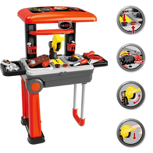 Toy Chef 2-In-1 Children’s Portable Tool Set Station