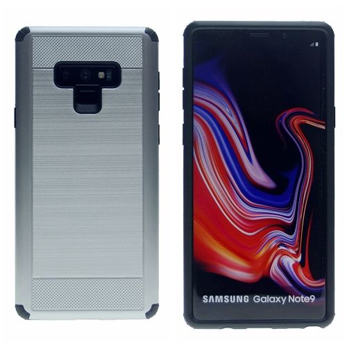 SAM Note 9 Blush Texture Hard Cover Case, Silver