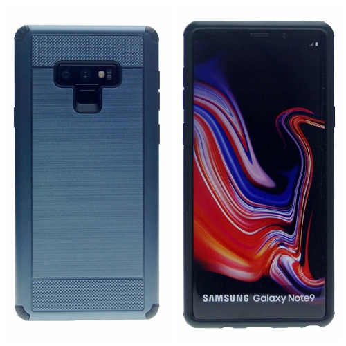 TopSave SAM Note 9 Blush Texture Hard Cover Case, Navy Blue