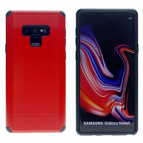 SAM Note 9 Blush Texture Hard Cover Case, Red