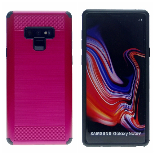 SAM Note 9 Blush Texture Hard Cover Case, Hot Pink