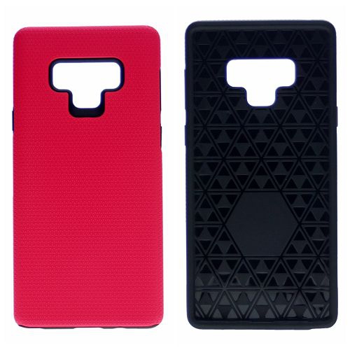 TopSave – Étui hybride triangulaire à deux couches pour Note9 de Samsung, rose