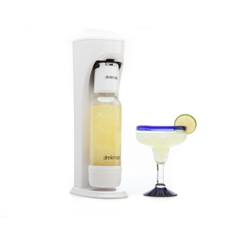 Drinkmate OmniFizz Machine à Gazéifier N'importe Quelle Boisson Sans La Diluer, Recharge de CO2 Non Incluse, Blanc Classique