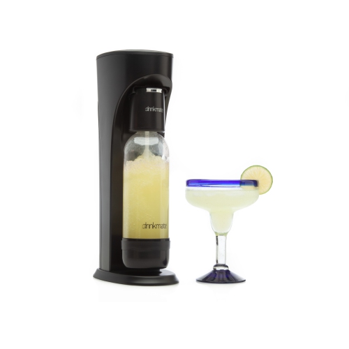 Drinkmate Machine à Gazéifier N'importe Quelle Boisson Sans La Diluer, Avec cartouche de CO2 10L, Noir Mat