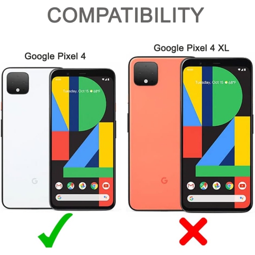 Google Pixel 4 Case and Screen Protector, [3 in 1] Heavy-duty rugged / Earthquake drop protection transparent soft TPU case