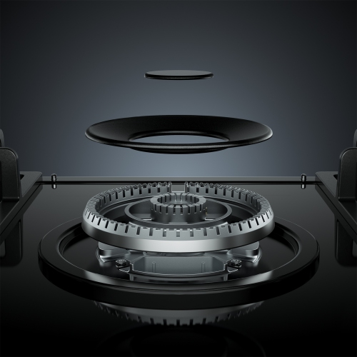 Empava 30" 5-Burner Gas Cooktop Stove - Black Tempered Glass