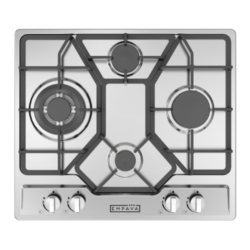 Empava 24" 4-Burner Gas Cooktop Stove - Stainless Steel