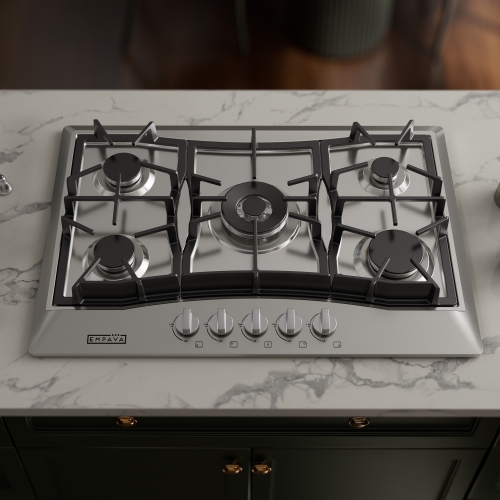 Empava 30" 5-Burner Gas Cooktop Stove - Stainless Steel