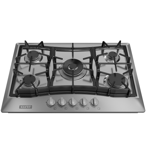 Empava 30" 5-Burner Gas Cooktop Stove - Stainless Steel