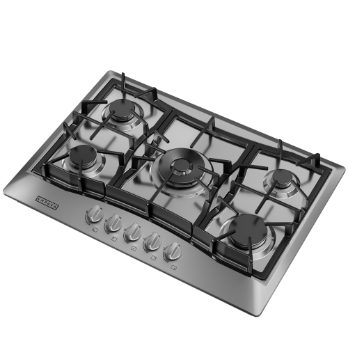 Empava 30" 5-Burner Gas Cooktop Stove - Stainless Steel