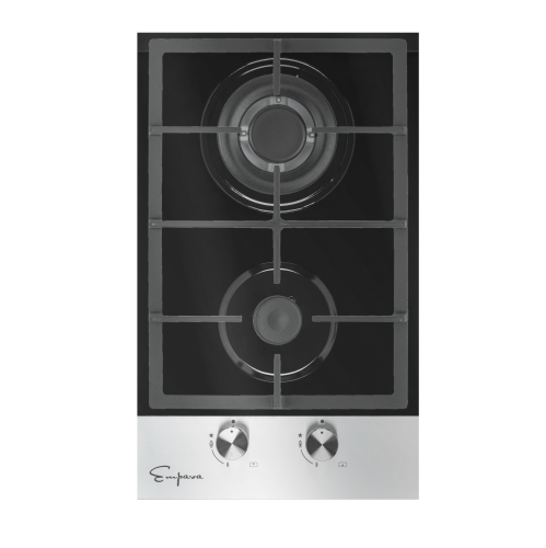 Empava 12 2 Burner Gas Cooktop Stove 12gc027 Black Tempered