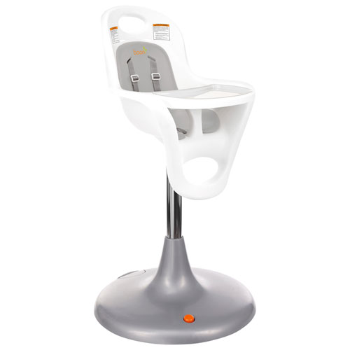 Boon Flair Pedestal High Chair With Tray White Grey Best Buy