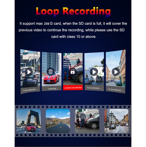 Dash Cam Front and Rear Camera WiFi/APP Control Dashcam with 128GB Card 4K Dash Cam Front 2K Rear Car Camera WDR Super Night Vision Loop Recording