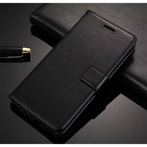 راب لوكس Pour Samsung Galaxy S9 Magnétique Etui portefeuille en cuir housse Carte coque (Noir)