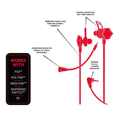 Packard Bell HORNET In-ear Gaming Heapdhone, blue