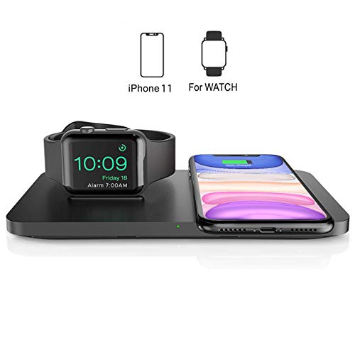 Seneo Wavemat 150 Dual Wireless Charger 2 In 1 With Apple Watch Charging Stand Nightstand Mode For Apple Watch Series Best Buy Canada