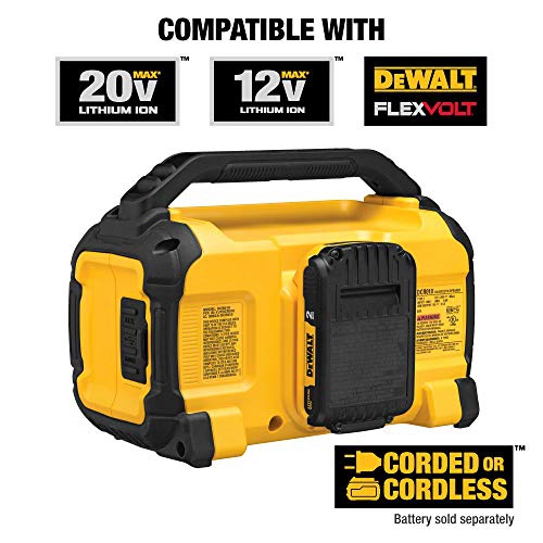 DEWALT DCR010 20V Max Bluetooth Jobsite Speaker
