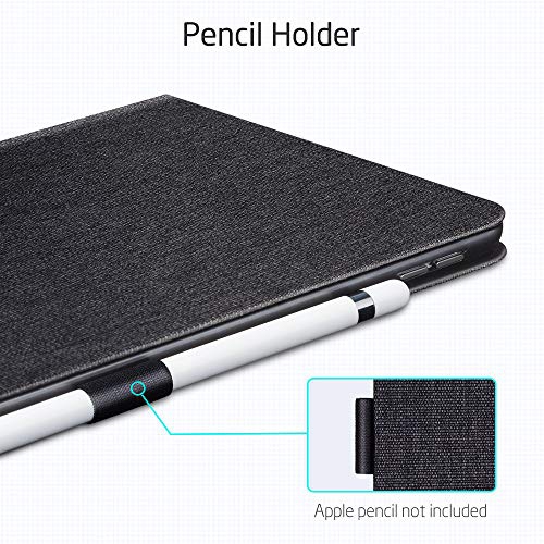 with Pencil Holder Book Cover Design 10.5 2019 Multi-Angle Viewing Stand Smart Cover Auto Sleep//Wake for iPad Air 3rd Gen Charcoal ESR Urban Premium Folio Case for iPad Air 3 10.5 2019,