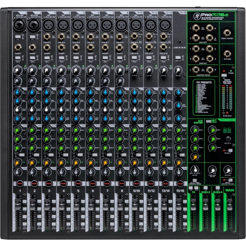Mackie – console de mixage professionnelle à 16 canaux avec 4 bus ProFX16v3