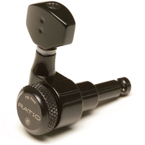 Graph Tech Ratio Locking Tuning Machine Heads - 6 In Line Black