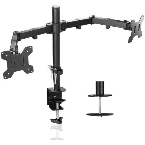 Fully Adjustable Dual Arm Lcd Led Monitor Desk Mount Stand Bracket