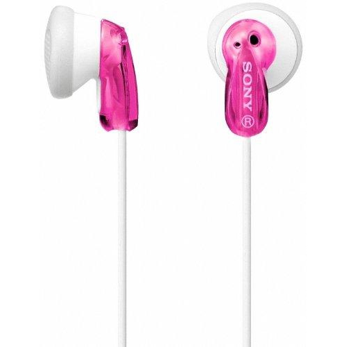 Écouteurs-boutons tendance MDR-E9LP de Sony, rose