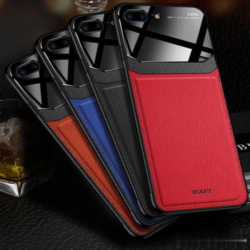 Leather case back cover Protective Cover Phone Case Glass Back Shell For iPhone 11