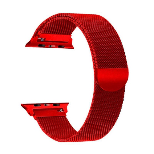 Bracelet rouge à fermoir magnétique Milan de PANDACO pour Apple Watch 38&nbsp;mm/40&nbsp;mm/41&nbsp;mm/42&nbsp;mm