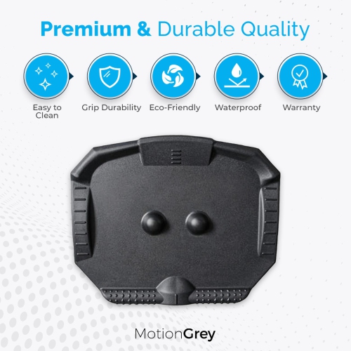 MotionGrey Anti-Fatigue Mat Portable Sit to Stand Standing Desk Mat for Office and Home Floor - Black