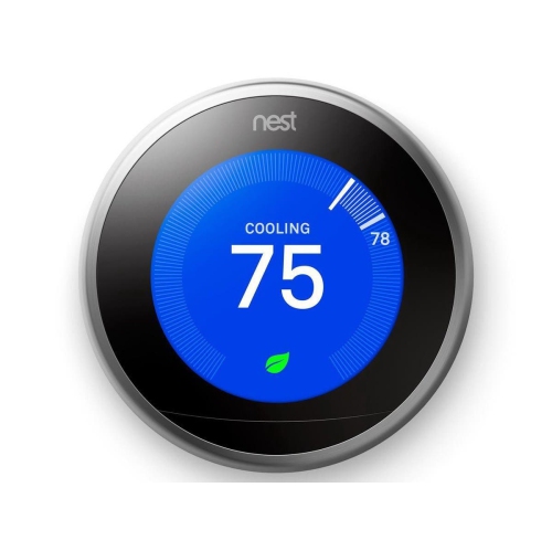 Nest Learning Thermostat - 3rd Generation - Stainless Steel