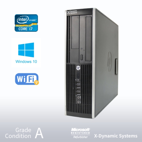 Refurbished - HP Elite 8300 SFF Desktop, Intel i7 3770 3.4GHz/16GB /240GB SSD+3TB/ DVD/ Win10 Pro/Fast AC 600 WiFi USB
