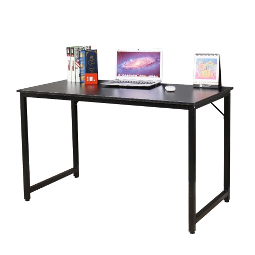 Computer Desk 47inches Pc Desk Office Desk Workstation For Home Office Use Writing Table Black Best Buy Canada