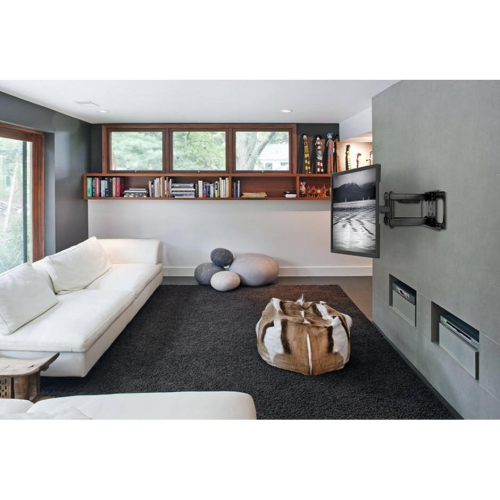 50-90 inch Full Motion TV Mounts, Heavy Duty TV Wall Mount Bracket for LCD LED Curved Flat Panel TVs, Fits for 12" 16" Wall Wood Studs