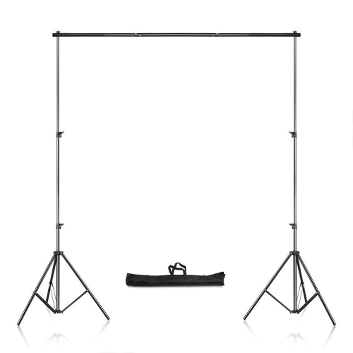 PrimeCables® Adjustable Background Support Stand Photo Backdrop Crossbar Kit, 8.69x9.84ft/2.65x3m