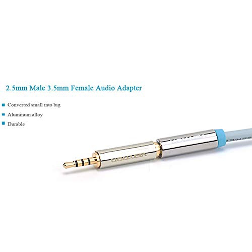 Vention 2.5mm Male to 3.5mm Female Audio Plug 4 Poles Connector Audio Adapter Jack 3.5mm Audio Plug Stereo