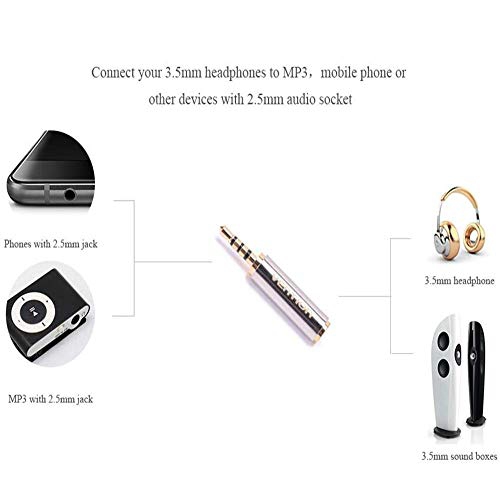 Vention 2.5mm Male to 3.5mm Female Audio Plug 4 Poles Connector Audio Adapter Jack 3.5mm Audio Plug Stereo