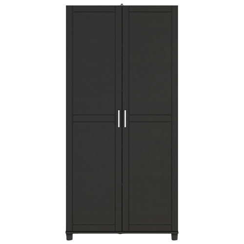 Callahan 74" 5-Shelf Cabinet - Black