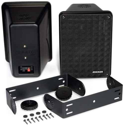 Kicker KB6 Outdoor/Indoor Speakers with Mounting Brackets