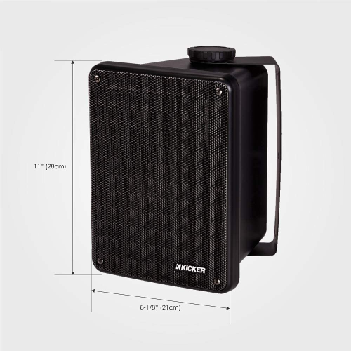 Kicker KB6 Outdoor/Indoor Speakers with Mounting Brackets
