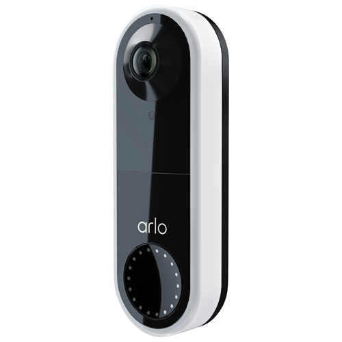 Arlo Wired Wi-Fi Video Doorbell - White