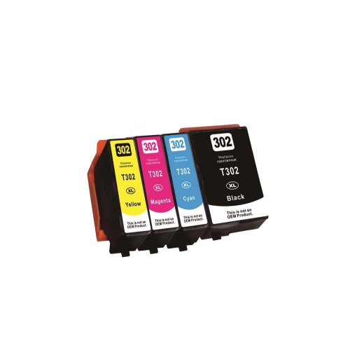 Compatible Epson 302XL / T302XL Inkjet Cartridge Combo High Yield BK/C/M/Y By Superink