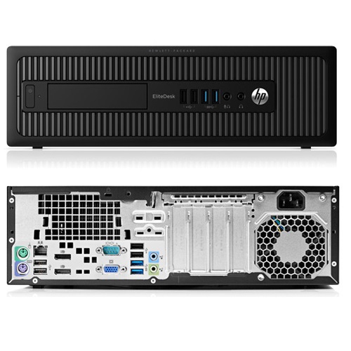 HP ProDesk 800 G1 Small Form Factor Desktop - Intel Core i5-4570, 12GB Memory, 480GB SSD, Win 10 Pro + Wi-Fi, DVD by HP - Refurbished condition - Image 2