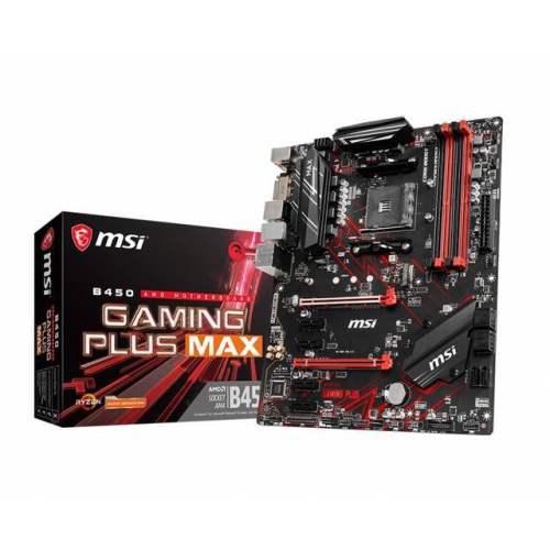 MSI B450 GAMING PLUS MAX AM4 AMD B450 SATA 6Gb/s ATX AMD Motherboard w/ Core boost, Turbo M.2, and DDR4 Boost